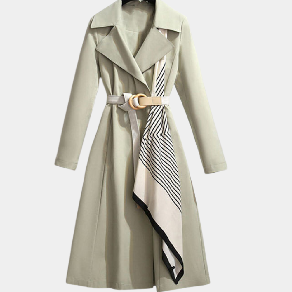 Heidi-Mode | Eleganter Trenchcoat - Gürtel Vielseitiger Luxus