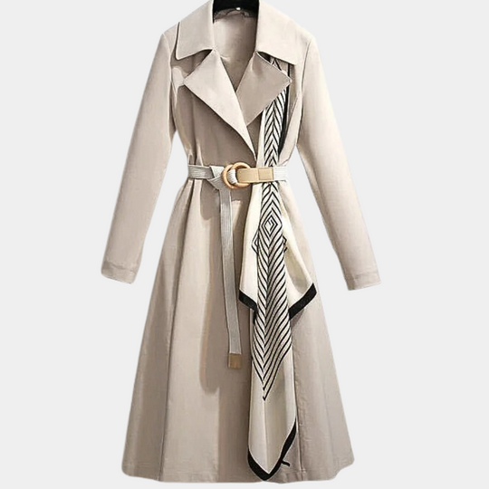 Heidi-Mode | Eleganter Herbst-Trenchcoat mit Gürtel für Frauen