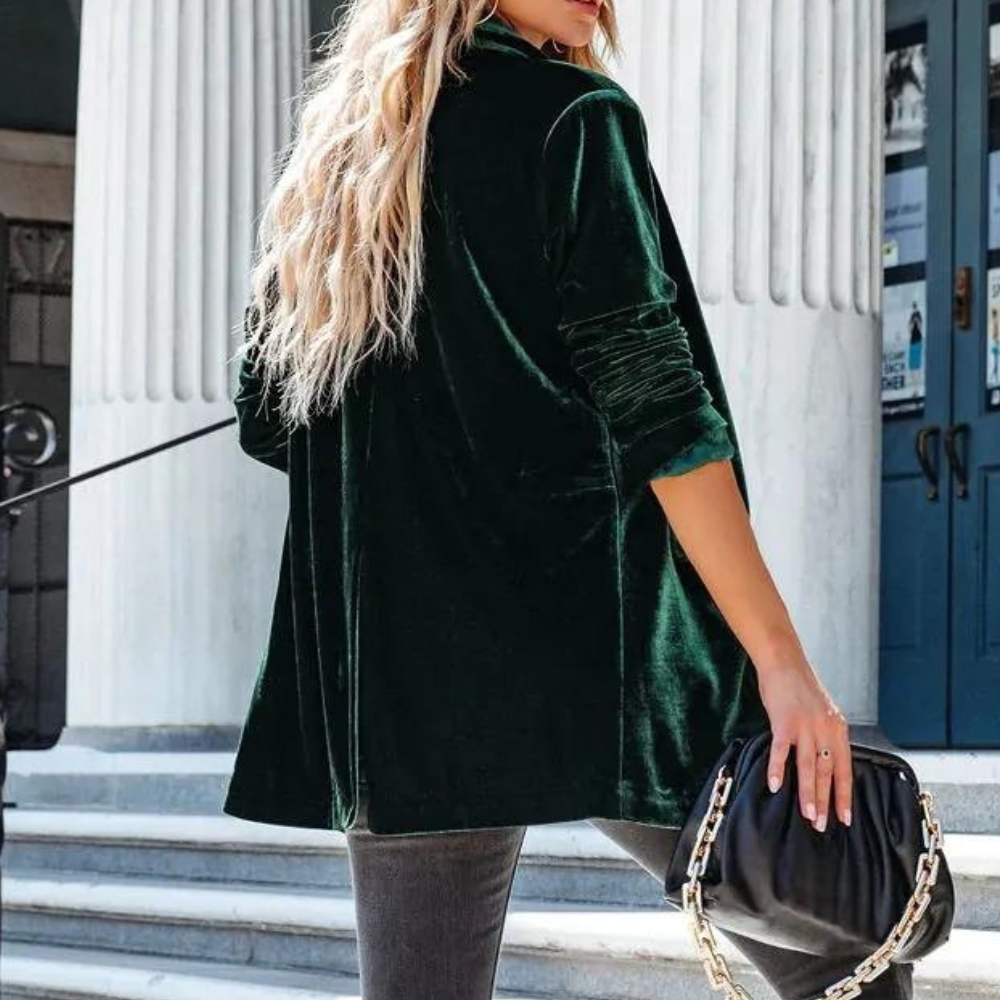 Heidi-Mode | Modischer Samtjacke für Damen