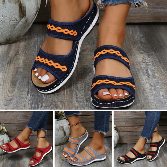 Heidi-Mode | Sandalen aus Leder, Die Das Fußgewölbe Unterstützen
