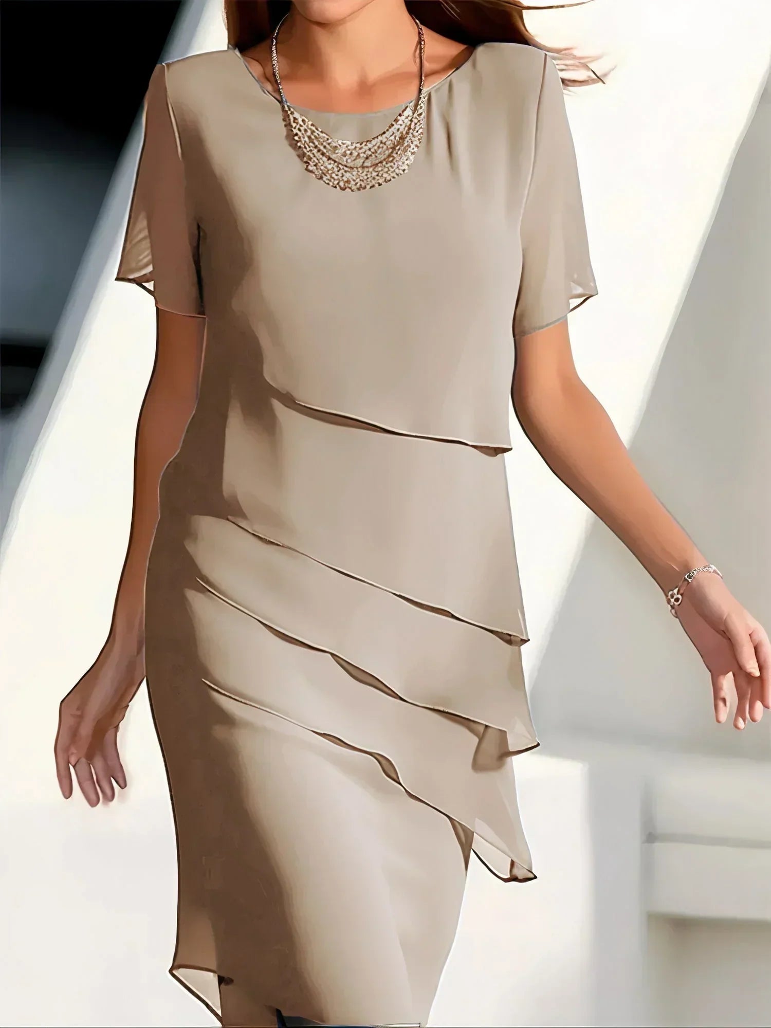 Chiffon Cocktailkleid