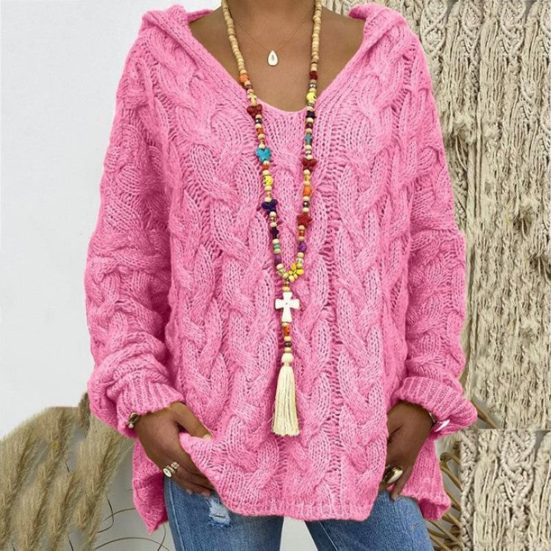 Heidi-Mode | V-strick Hoodie