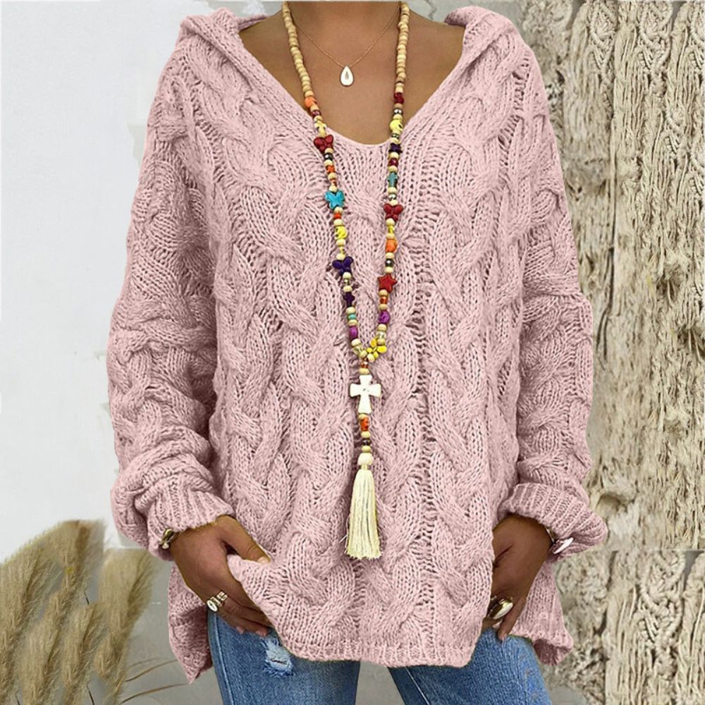 Heidi-Mode | V-strick Hoodie