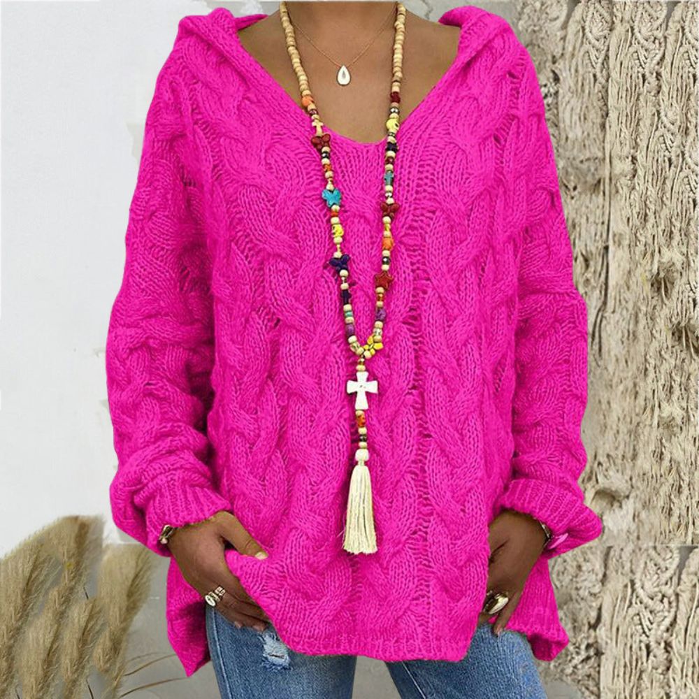 Heidi-Mode | V-strick Hoodie