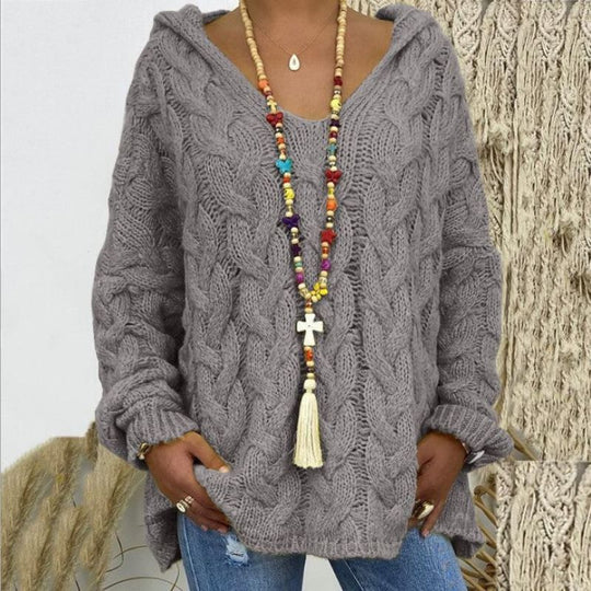 Heidi-Mode | V-strick Hoodie