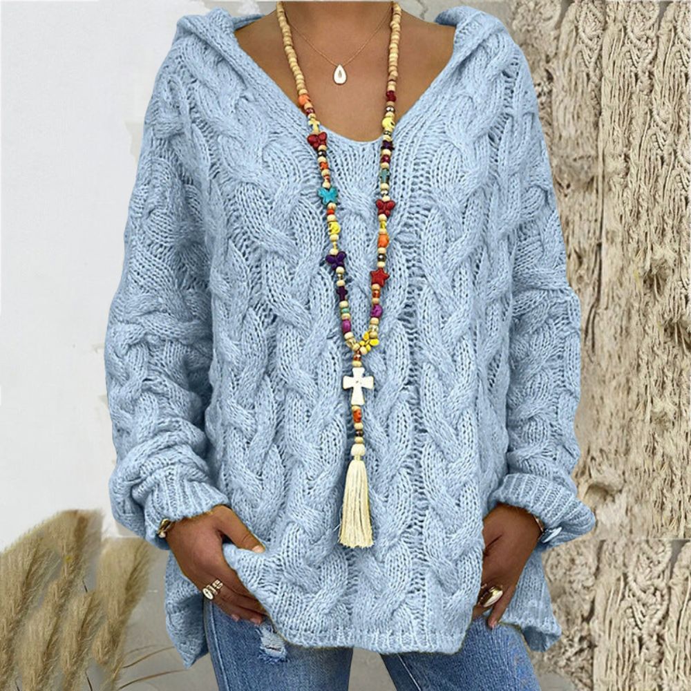 Heidi-Mode | V-strick Hoodie