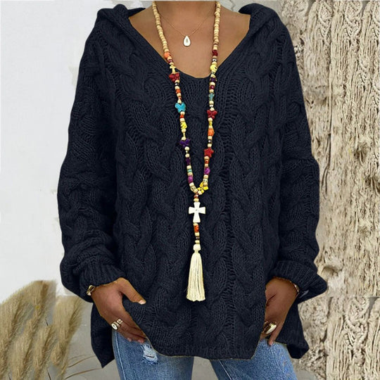 Heidi-Mode | V-strick Hoodie
