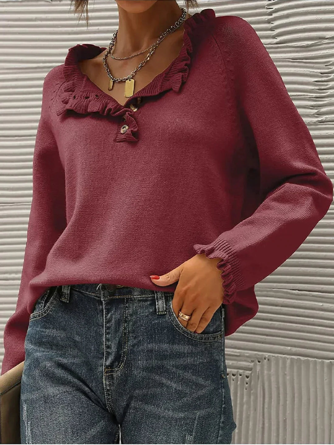 Heidi-Mode - Lässig Herbst Leichte Pullover für Frauen