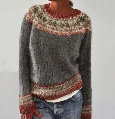 Gemütlicher Vintage-Winterpullover