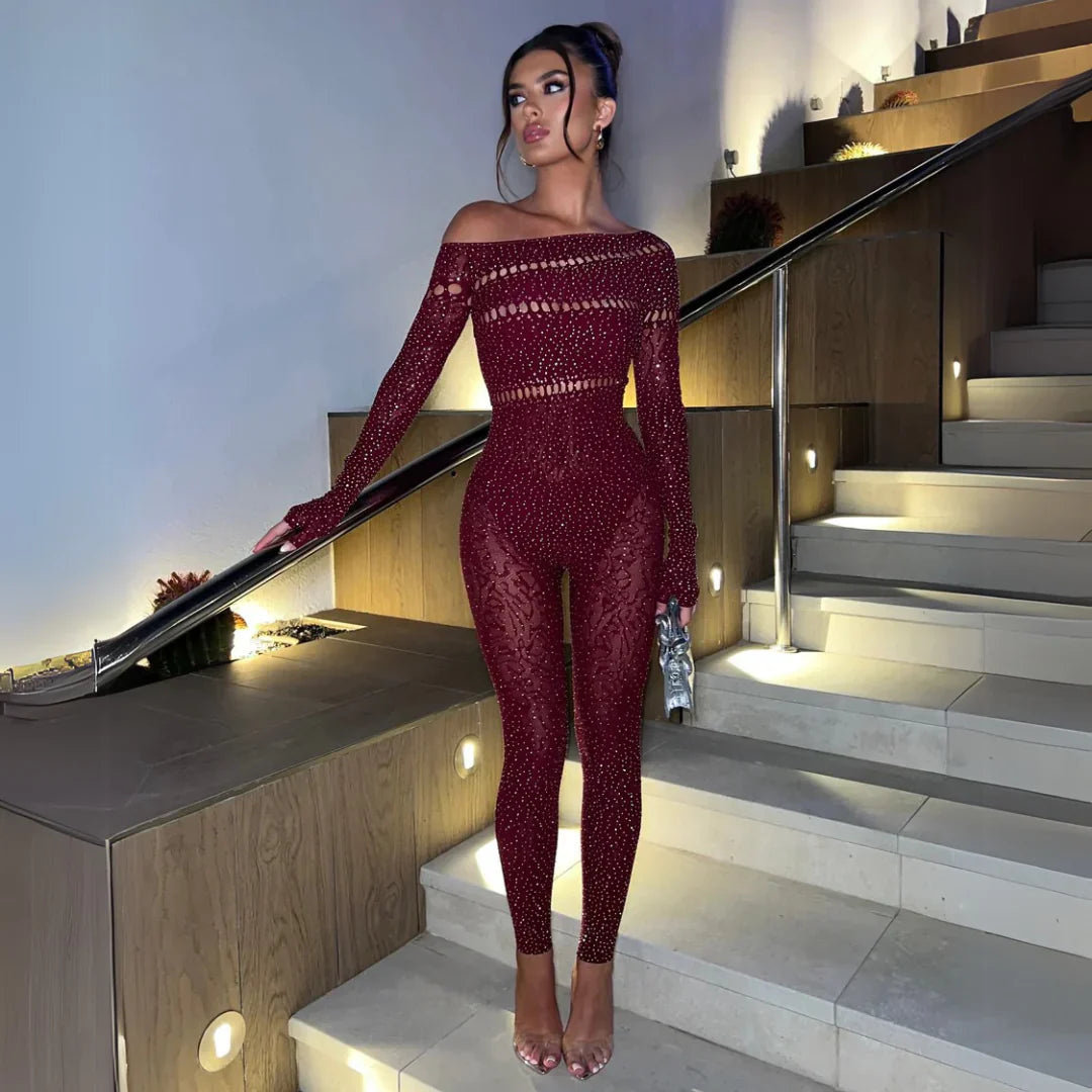 Heidi-Mode | Diamante Jumpsuit