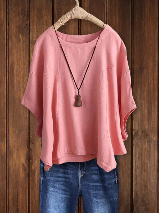 Heidi-Mode | Rundhalsausschnitt Tunika Top