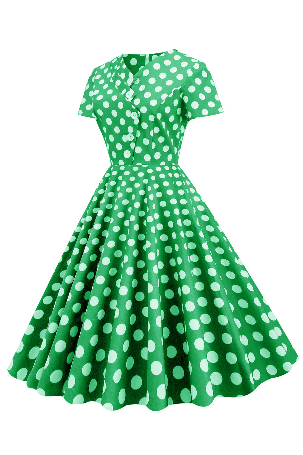 Vintage Polka Dot Midi