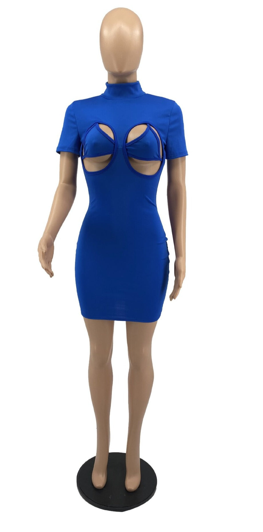 Heidi-Mode | Hollow Breast Elastische Mini Kleider mit Bh