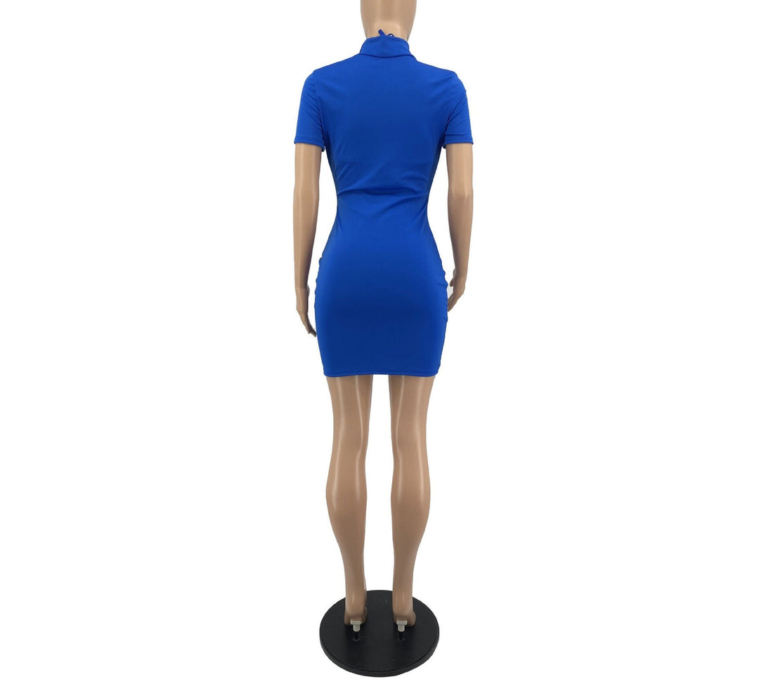 Heidi-Mode | Hollow Breast Elastische Mini Kleider mit Bh