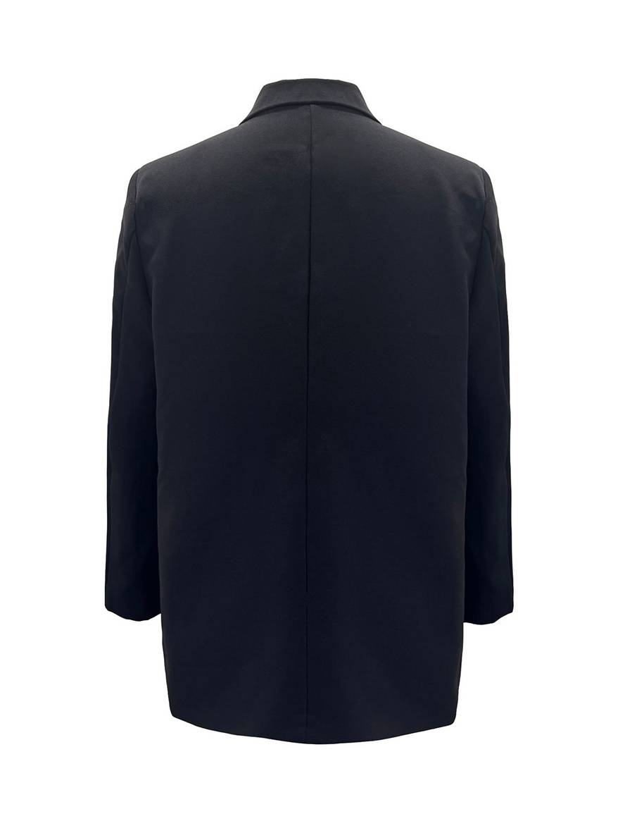 Heidi-Mode | Blazer Uni Farbe Doppelreihe Taschen Lange Ärmel Damen Elegante Freizeit Jacke Herbst
