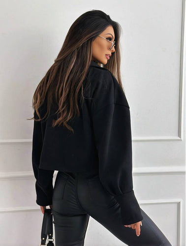 Heidi-Mode | Einfarbige Jacke mit Knöpfen, Bischofsleinen, Damen, Elegant, Leger, Mode, Freizeit, Mantel