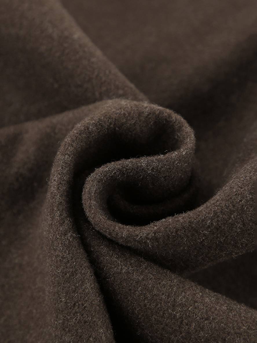 Heidi-Mode | Kurzjacke Unicolor Reißverschluss Polo Langarm Damen Elegant Casual Mode Winter Mantel