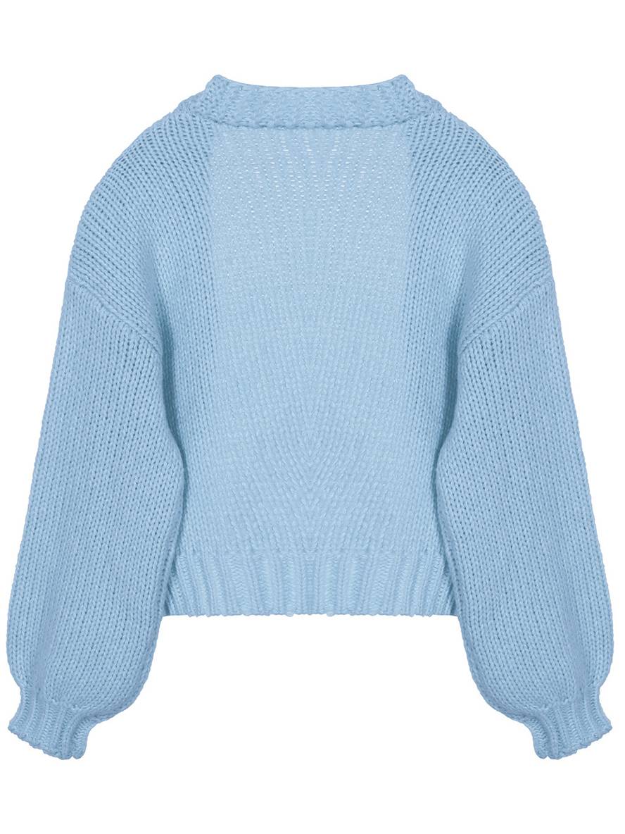 Heidi-Mode | Cardigan aus Grobstrick Einfarbig mit Abfallenden Schultern Langarm Damen Elegant Lässig Weit Oversized Blouson