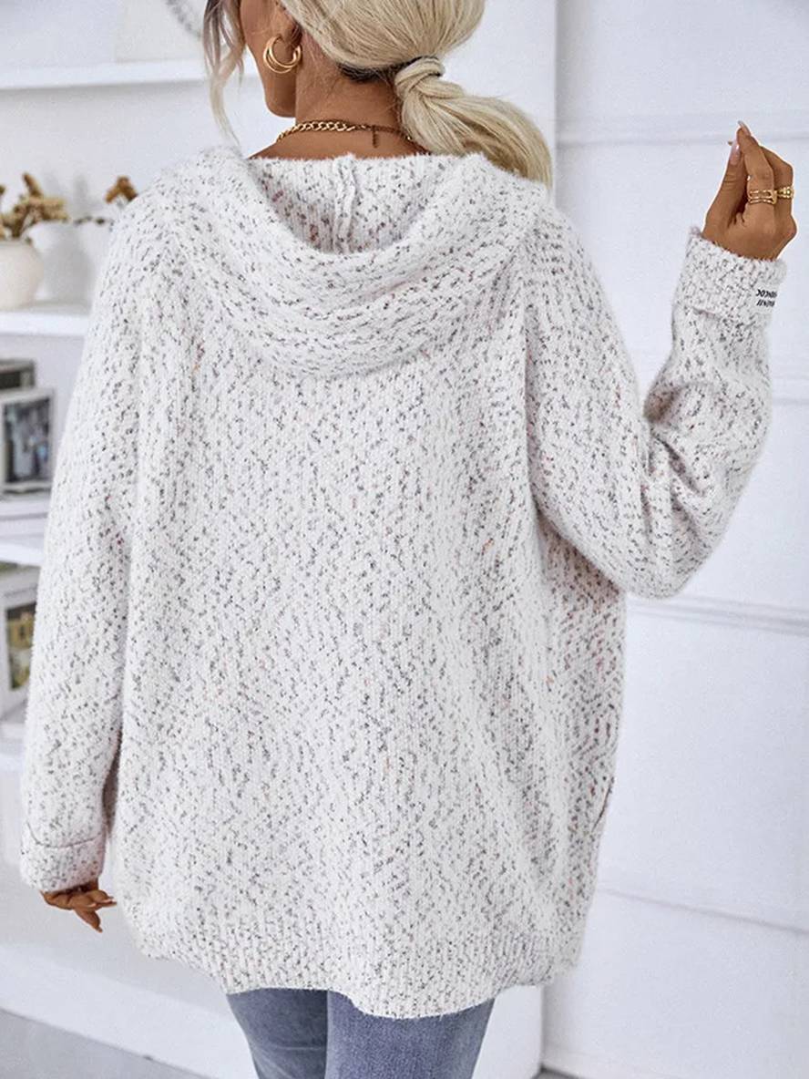 Heidi-Mode | Hoodie-Cardigans mit Reißverschluss Langarm Frauen Lässig Lockere Jacke