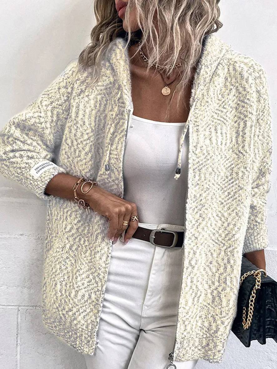 Heidi-Mode | Hoodie-Cardigans mit Reißverschluss Langarm Frauen Lässig Lockere Jacke