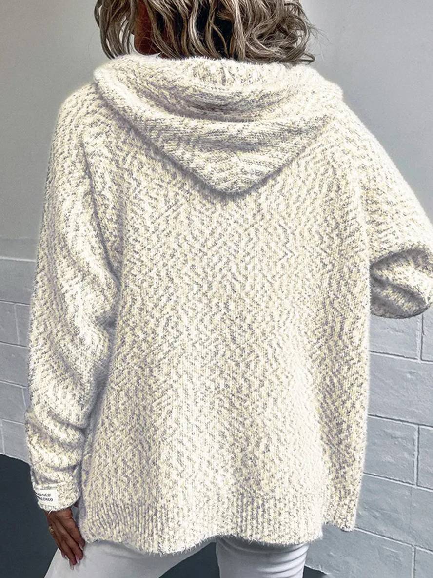 Heidi-Mode | Hoodie-Cardigans mit Reißverschluss Langarm Frauen Lässig Lockere Jacke