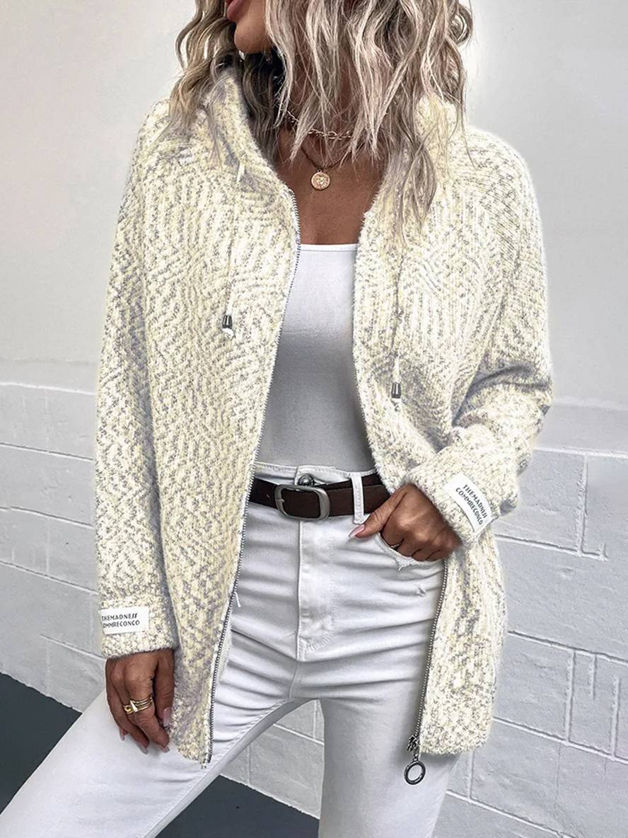 Heidi-Mode | Hoodie-Cardigans mit Reißverschluss Langarm Frauen Lässig Lockere Jacke