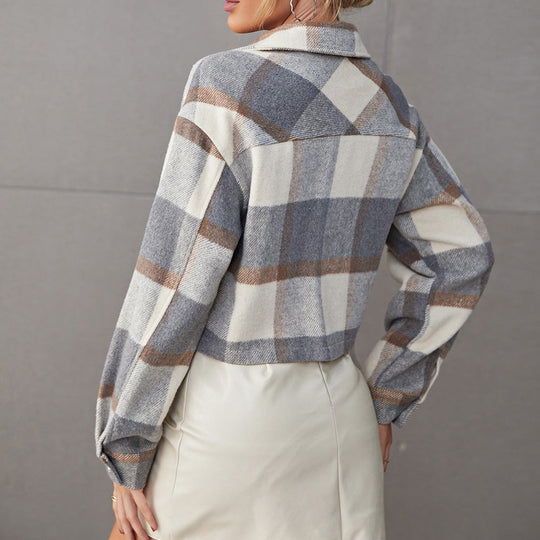 Karierte Frühlingsjacke