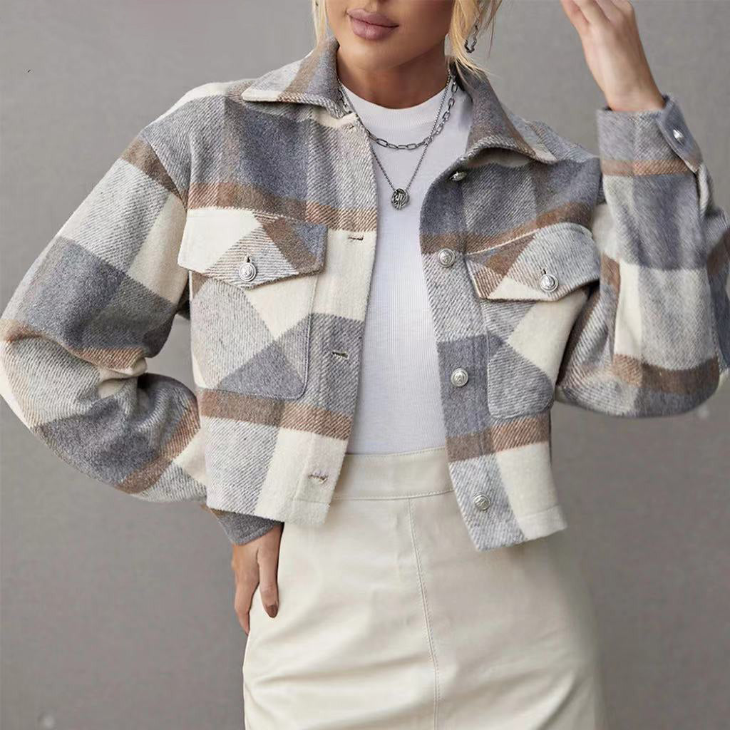 Karierte Frühlingsjacke