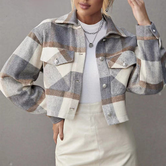 Karierte Frühlingsjacke
