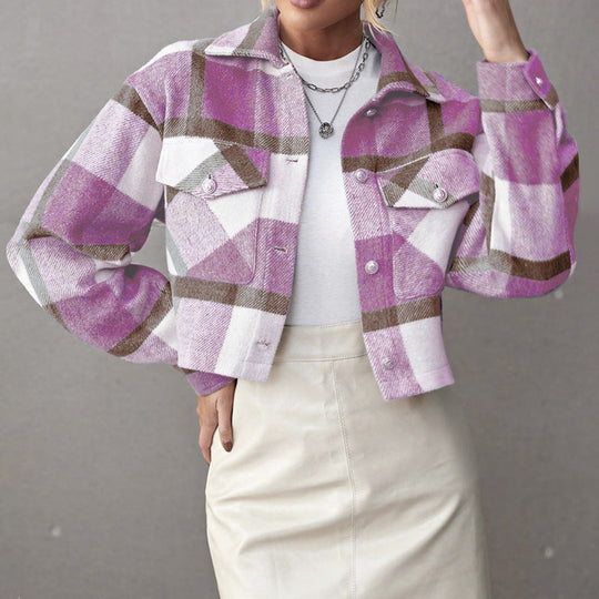 Karierte Frühlingsjacke