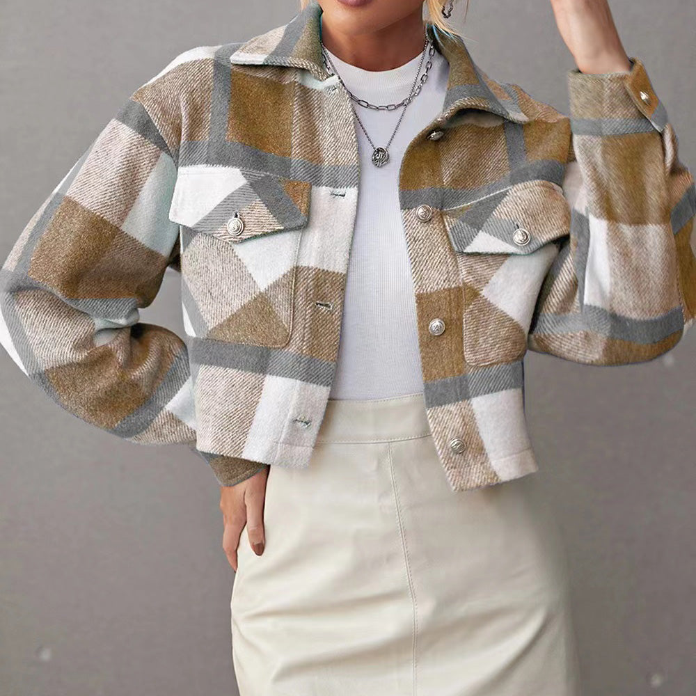 Karierte Frühlingsjacke