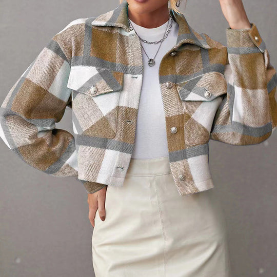 Karierte Frühlingsjacke
