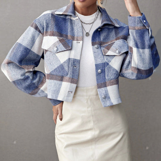 Karierte Frühlingsjacke