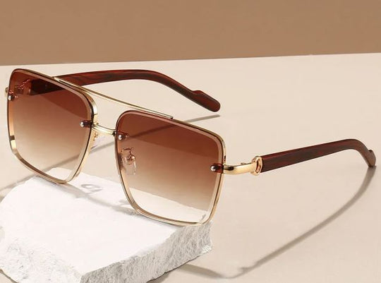 quadratische Sonnenbrille mit Verlaufslinse