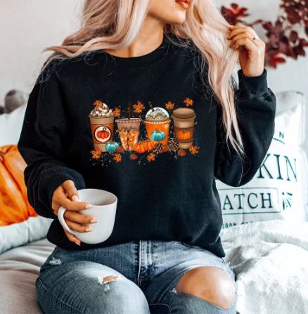 Herbst-Kaffee-Sweatshirt