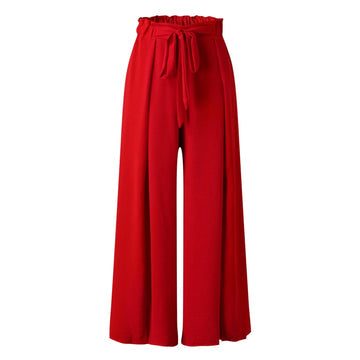 Faltenhose mit hoher Taille