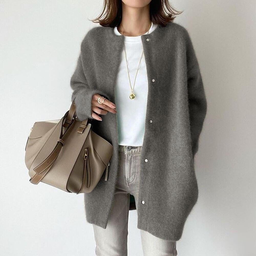 Heidi-Mode | Weiches und Stilvolles Essential Damen Strickjacke