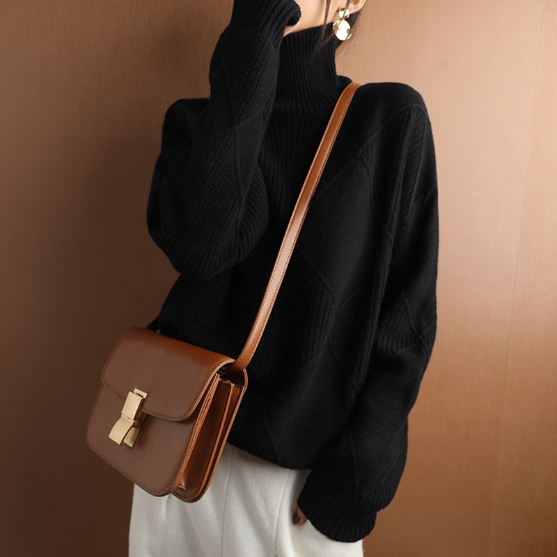 Heidi-Mode - Stilvolle Pullover mit Rollkragen für Frauen