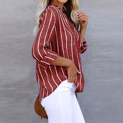 Elegante gestreifte Bluse