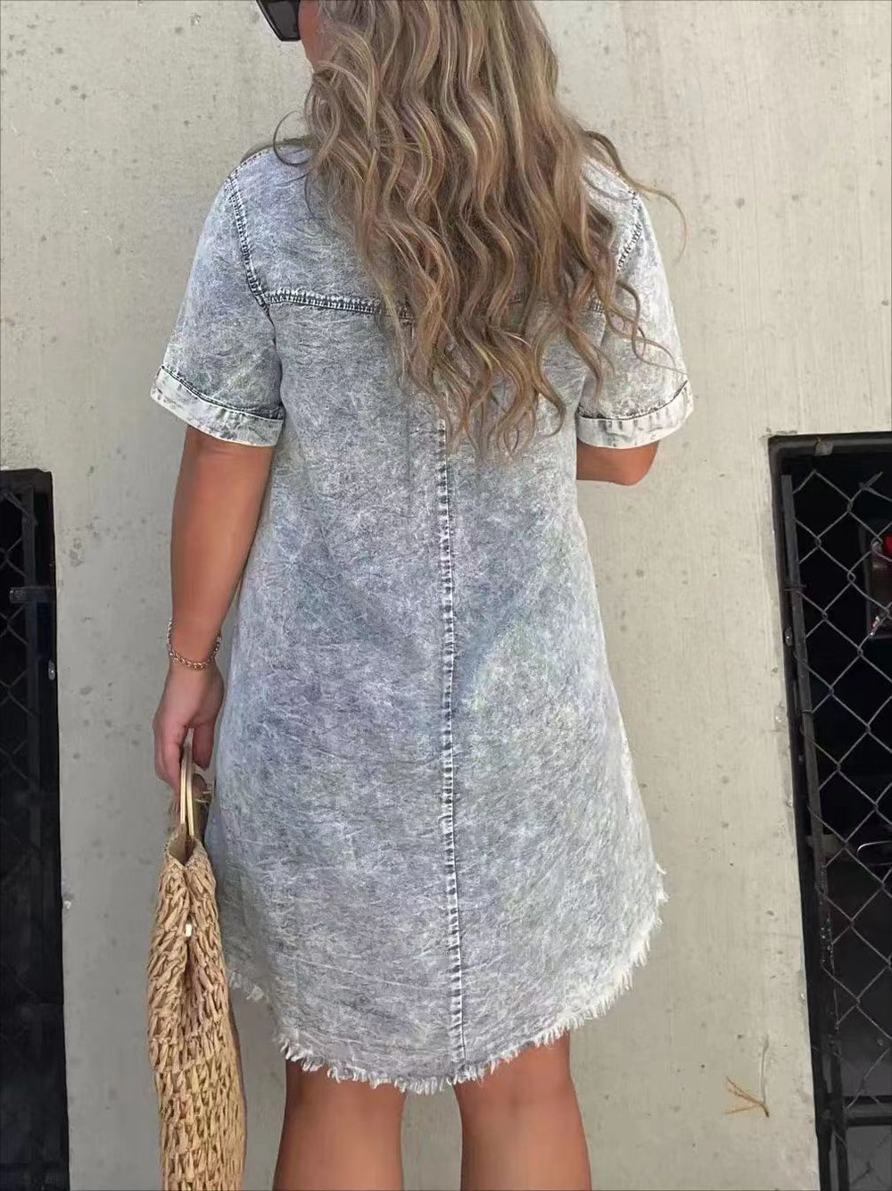 Casual denim jurk