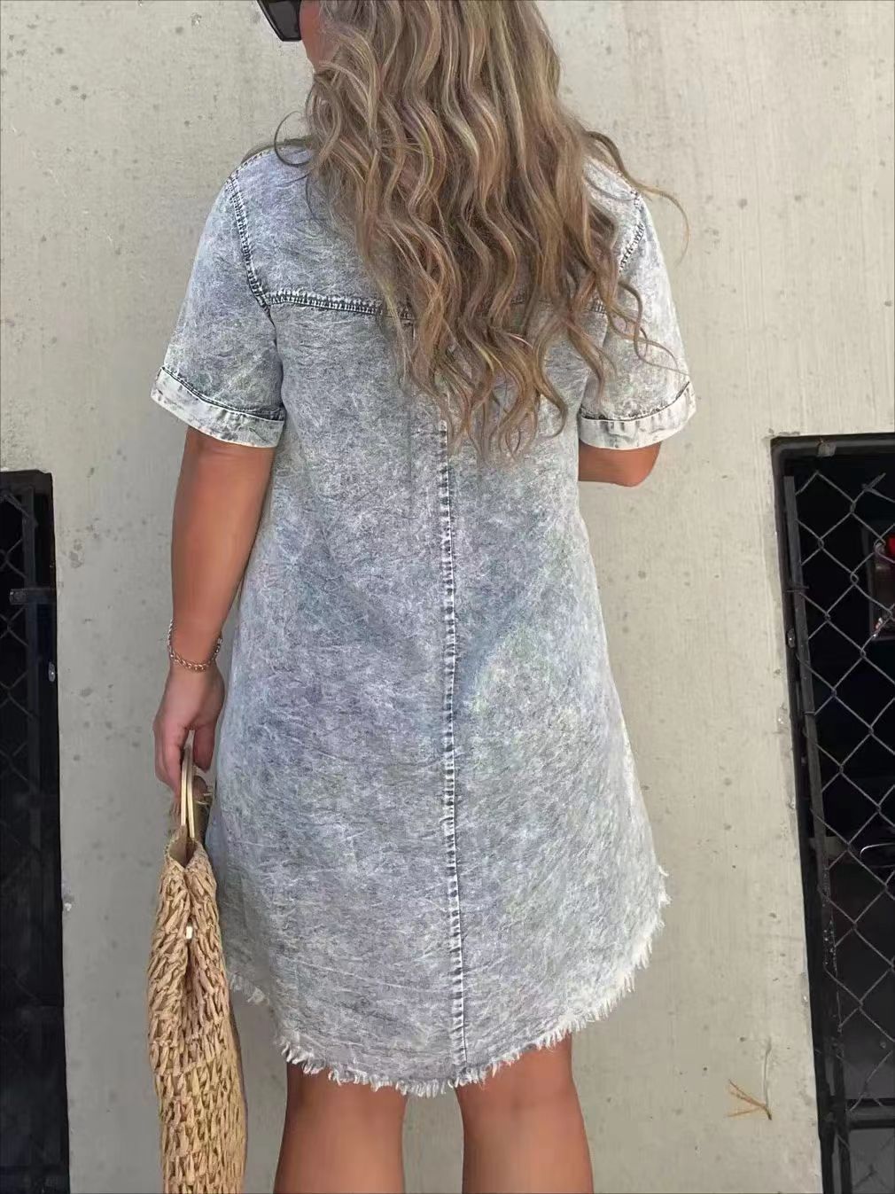 Casual denim jurk