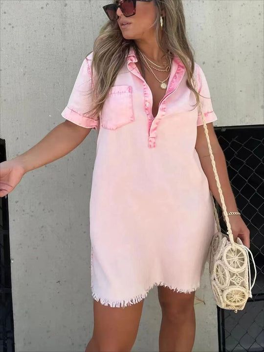 Casual denim jurk