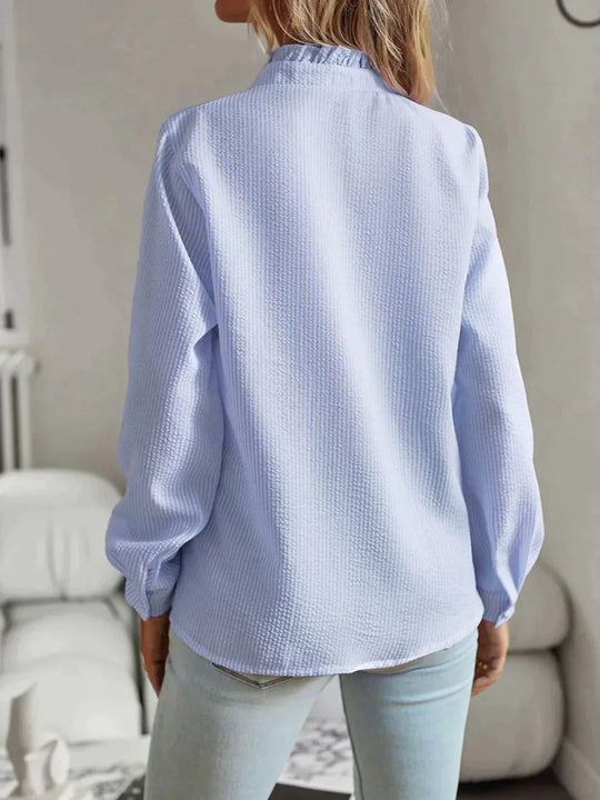 Heidi-Mode | Blaues Hemd Mit Druck