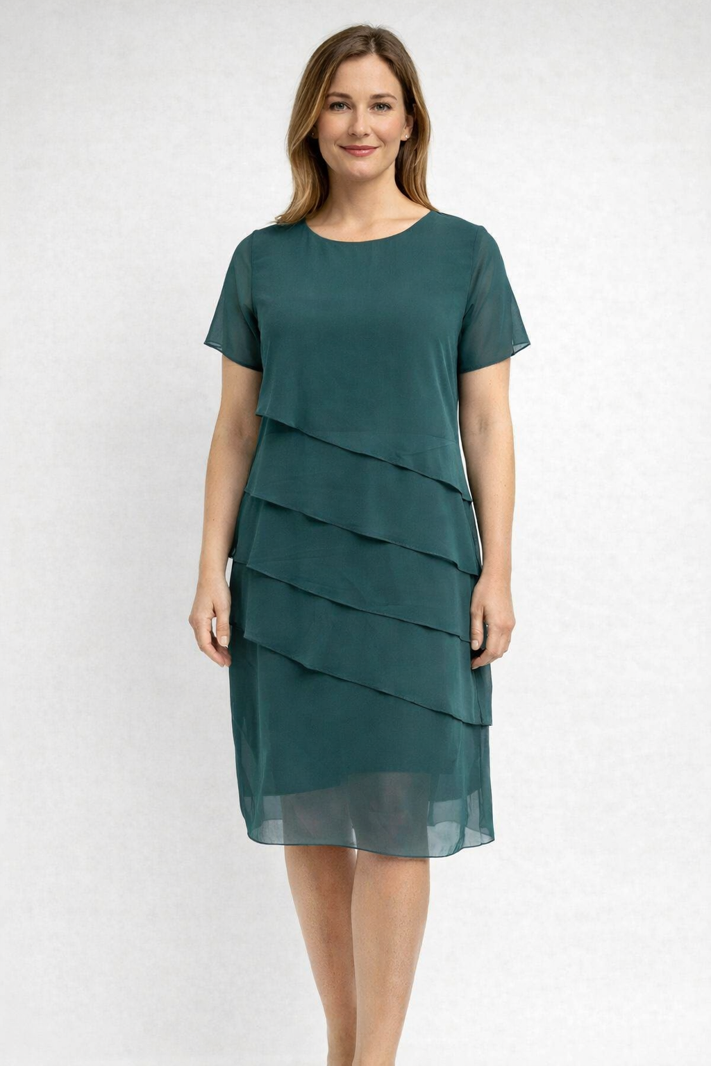 Hannah - Elegantes Schlankmachendes Kleid
