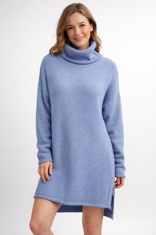 Langer Strickpullover