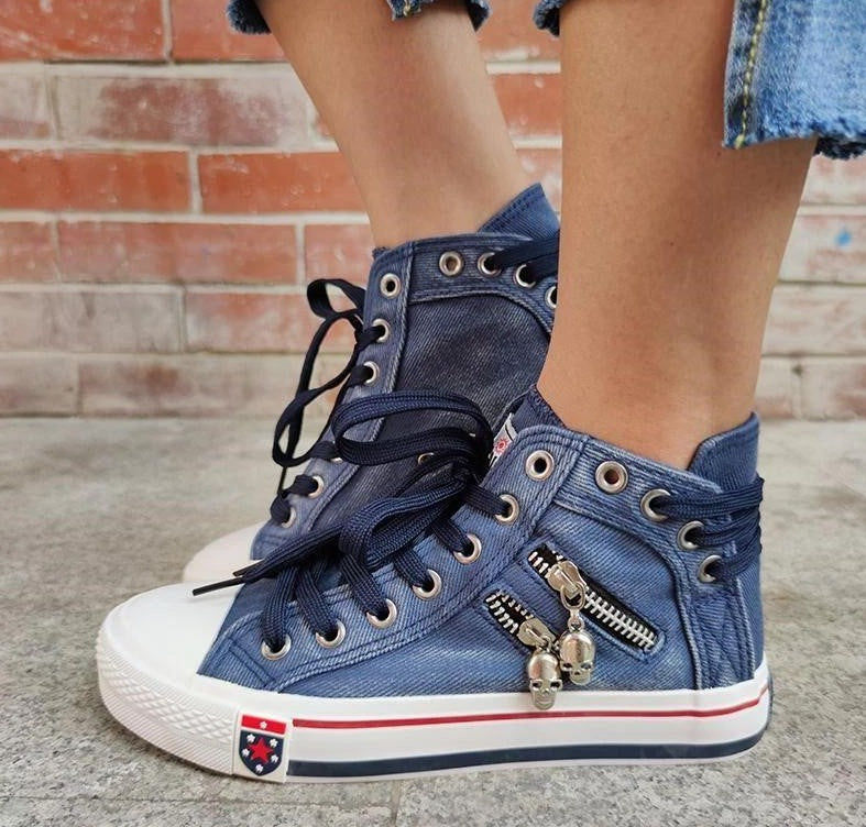 Bequeme Denim-Schuhe