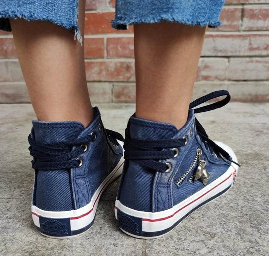 Bequeme Denim-Schuhe