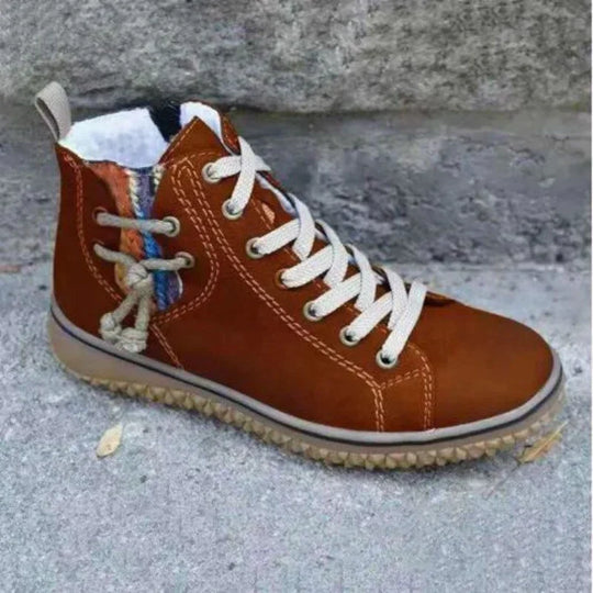 Heidi-Mode | Weinlese Inspirierte Lederstiefel Zeitlos Elegante Stiefel für Jeden Anlass