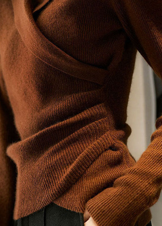 Heidi-Mode - Schlank geschnittener Peter Pan Kragen Pullover