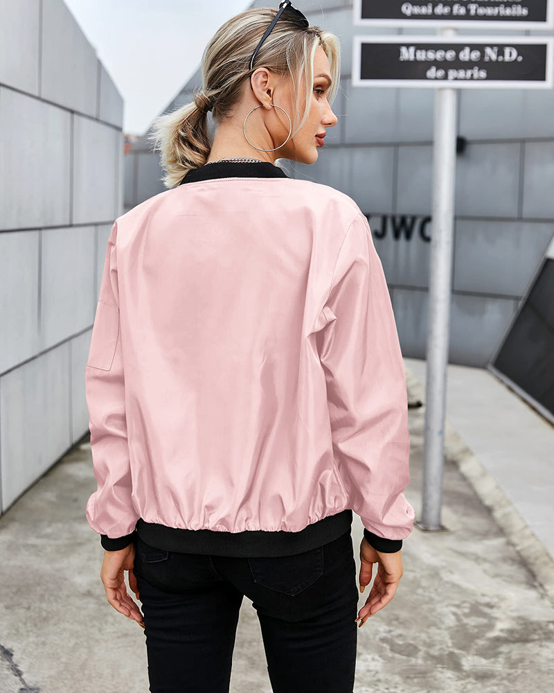 Heidi-Mode | Klassische Bomberjacke mit Taschen für Frauen
